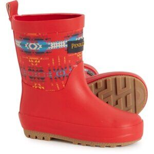 Pendleton Little Boys Red Pilot Rock Mid Rain Boots